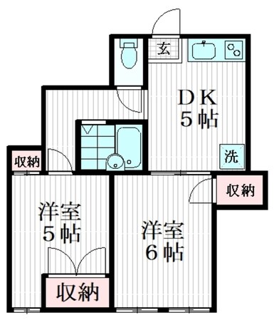 結城ハイツの物件間取画像